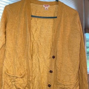 Mustard yellow cardigan